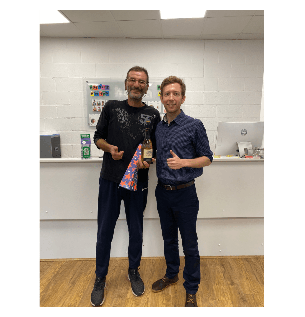 A picture of Keric Allenbrook DC posing with a patient